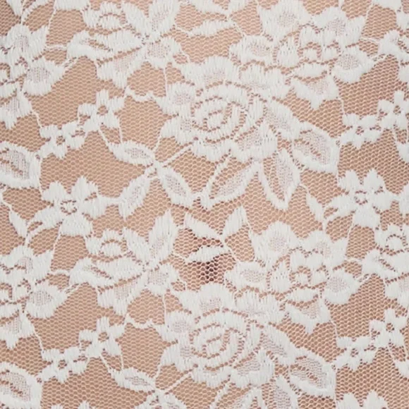 LEAU Soleil Scalloped Lace Midi Dress - White - Picture 4 of 5